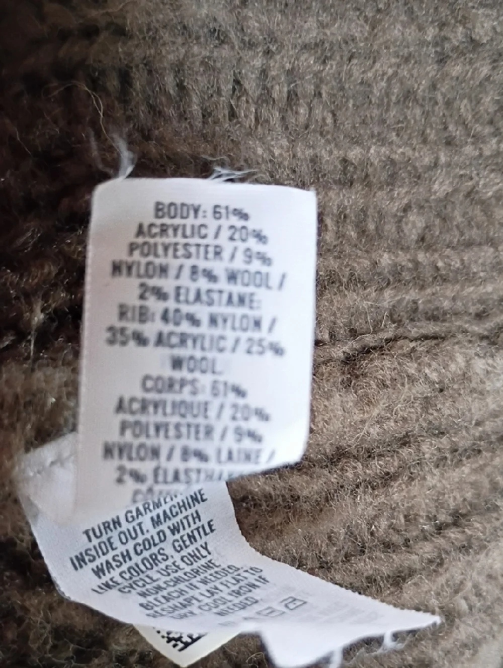 aerie Women's Olive Taupe Bouclé Open-Front Cardigan Size XS - Picture 8 of 8